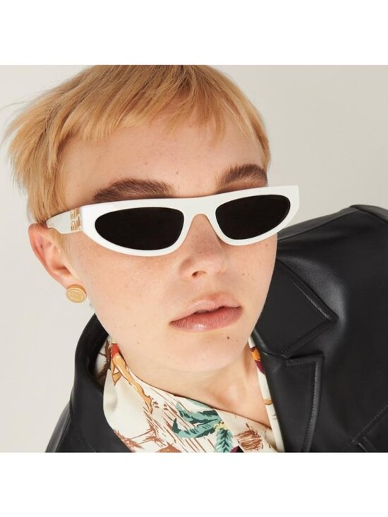 NEW MIU MIU SUNGLASSES MU07ZS 1425S0 WHITE MU 07ZS 1425S0 WOMEN SMU 07Z 1425S0 main image 10